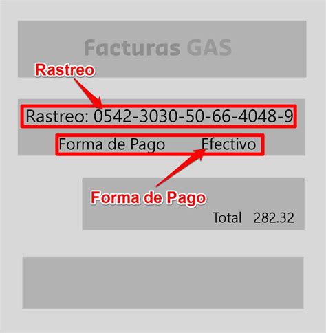 factura gas facturación.